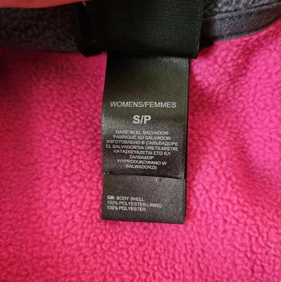 The North Face Zip Up Flashdry Fleece Jacket Women's Small Pink and Grey - Picture 5 of 8
